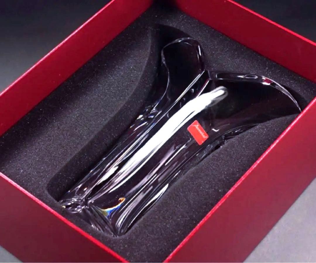 Baccarat ジェネロ　サイト　ベース　ほぼ未使用　クリスタルガラス 花器