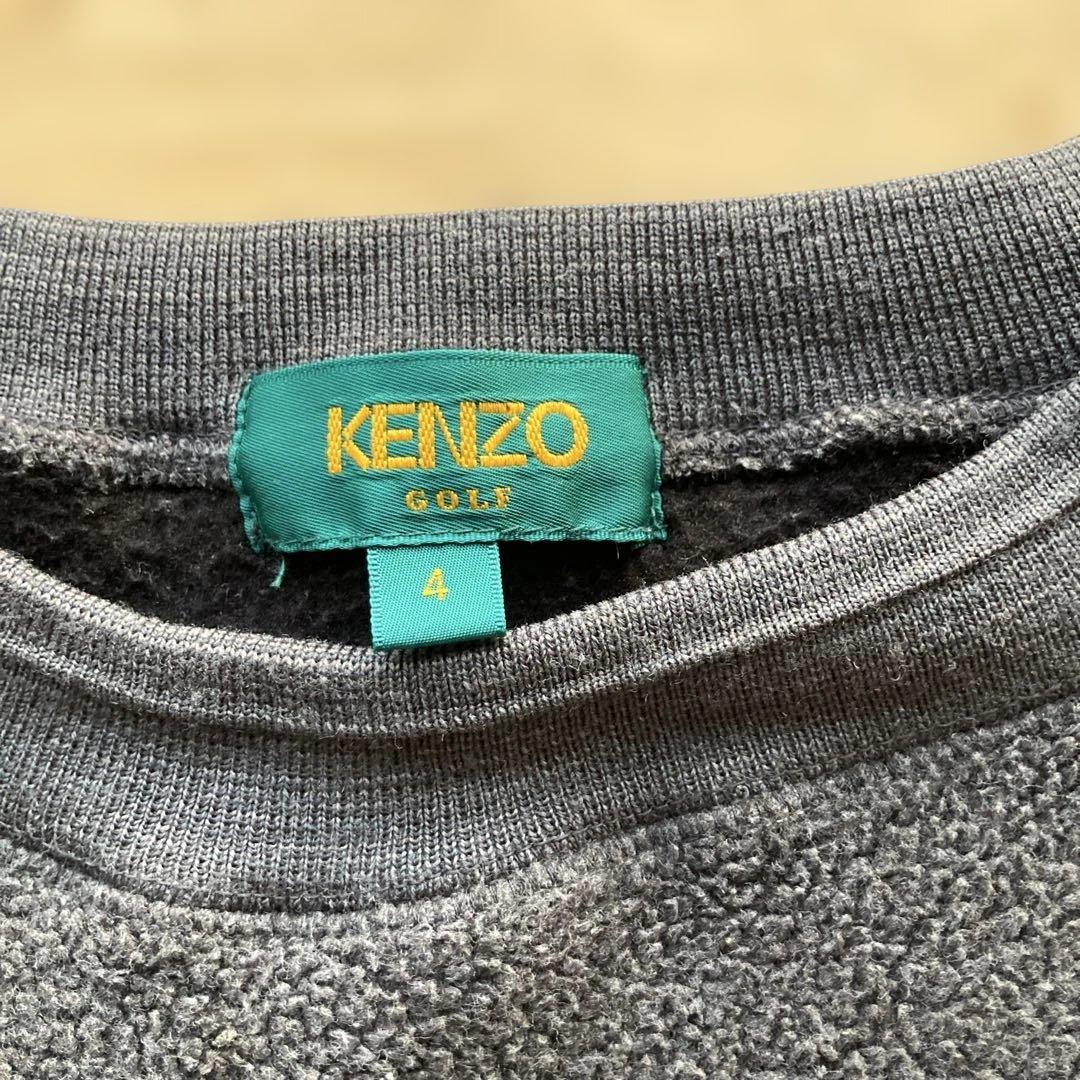 VINTAGE Kenzo GOLF カラフル刺繍ロゴ フリーススウェット　XL