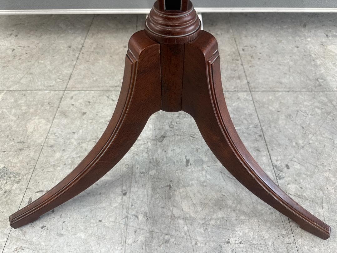 BOMBAY　バタフライサイドテーブル　アンティーク調　ドロップリーフ　ブラウン