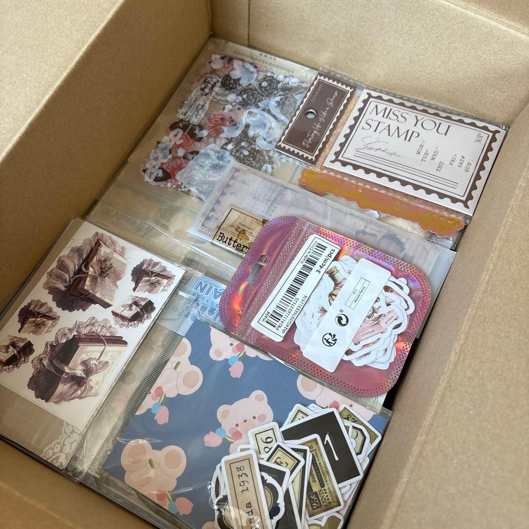 3 断捨離　セット　コラージュ　まとめ　素材　日記　紙もの　おすそ分け