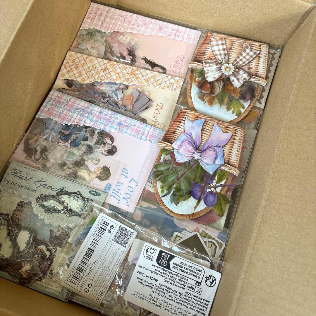 3 断捨離　セット　コラージュ　まとめ　素材　日記　紙もの　おすそ分け