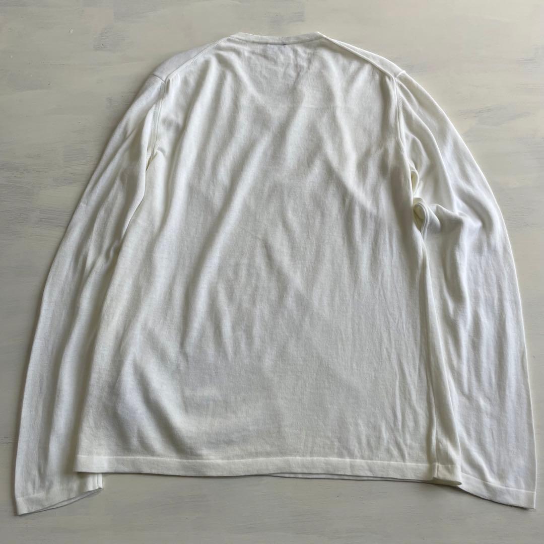 レア　イタリア製 90s JIL SANDER コットン Vネック ニット
