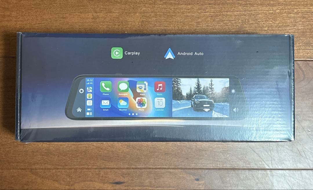 ドライブレコーダー⭐️ミラー型 12インチ大画面 前後カメラ CarPlay搭載