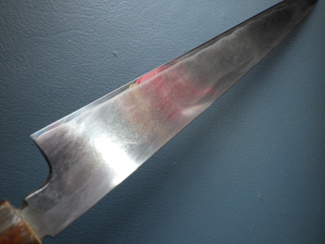 で*ん様 東京/久元作★柳刃包丁尺寸290ｍｍマチ/水牛八角柄★手研ぎ済み★12