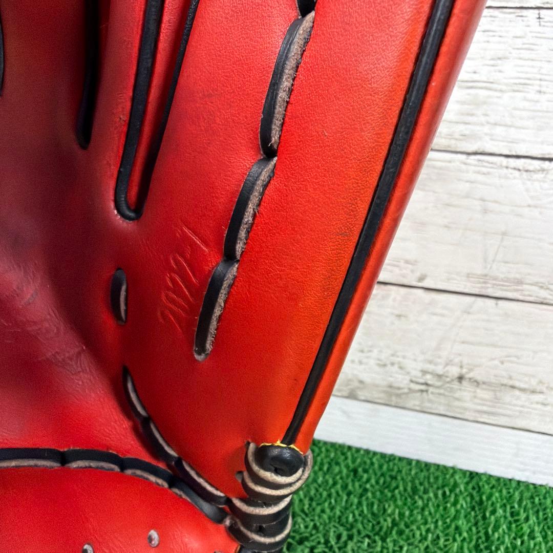 ヒデ 【湯もみ済み】ミズノプロオーダー　軟式外野 専用ケース付き