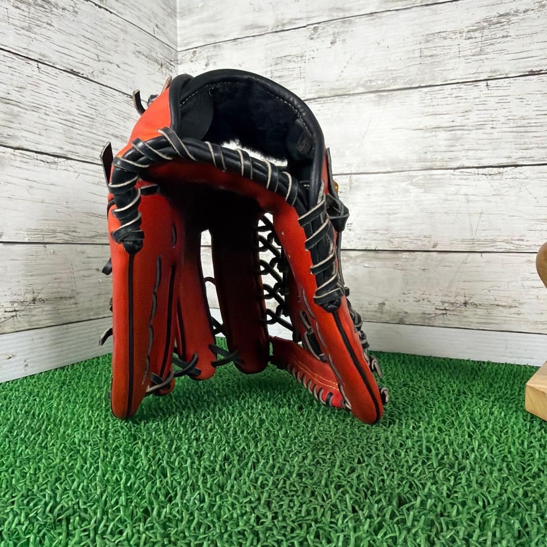 ヒデ 【湯もみ済み】ミズノプロオーダー　軟式外野 専用ケース付き