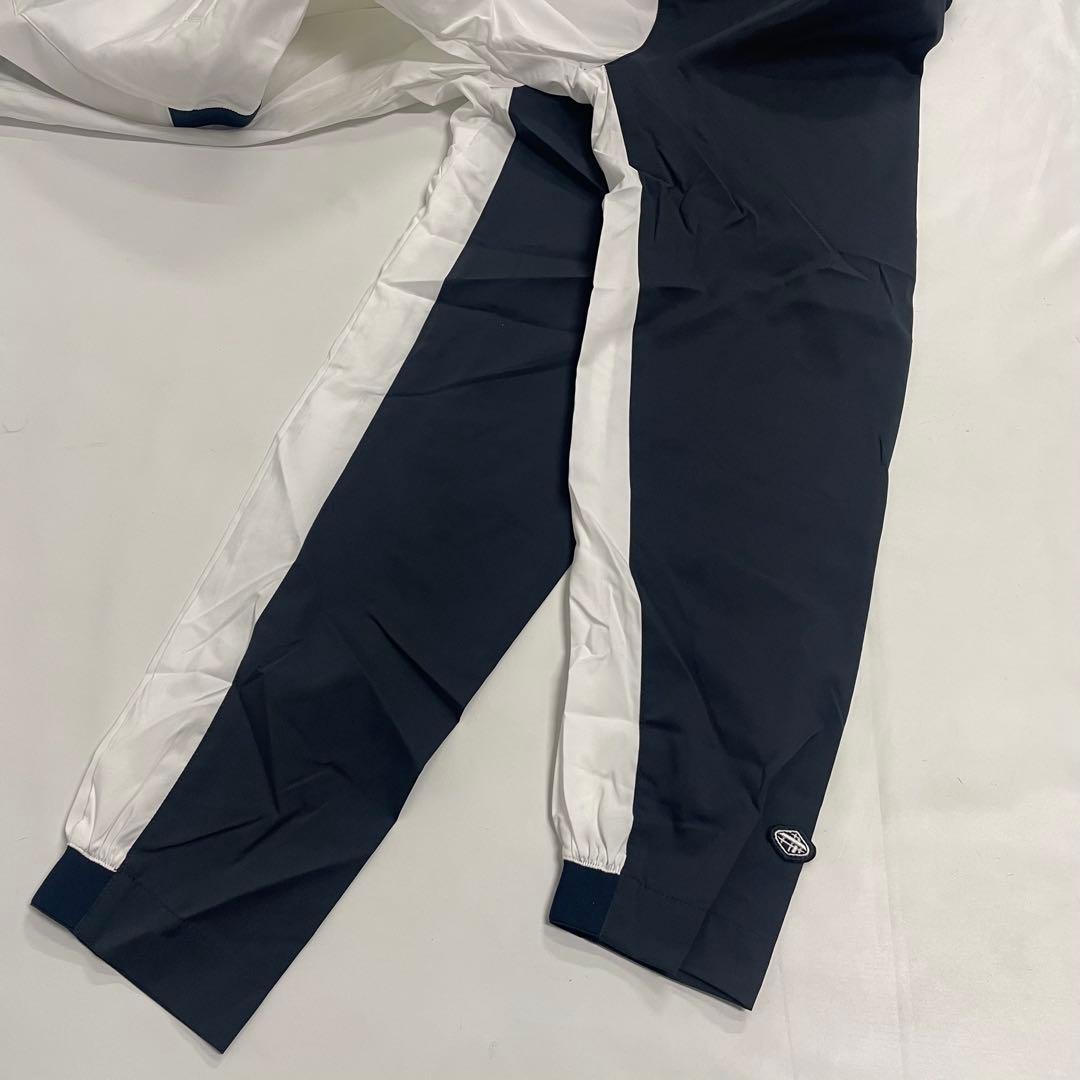 FIDRA ゴルフウェア ストレッチ ブロッキングジャケット XL 白×紺①