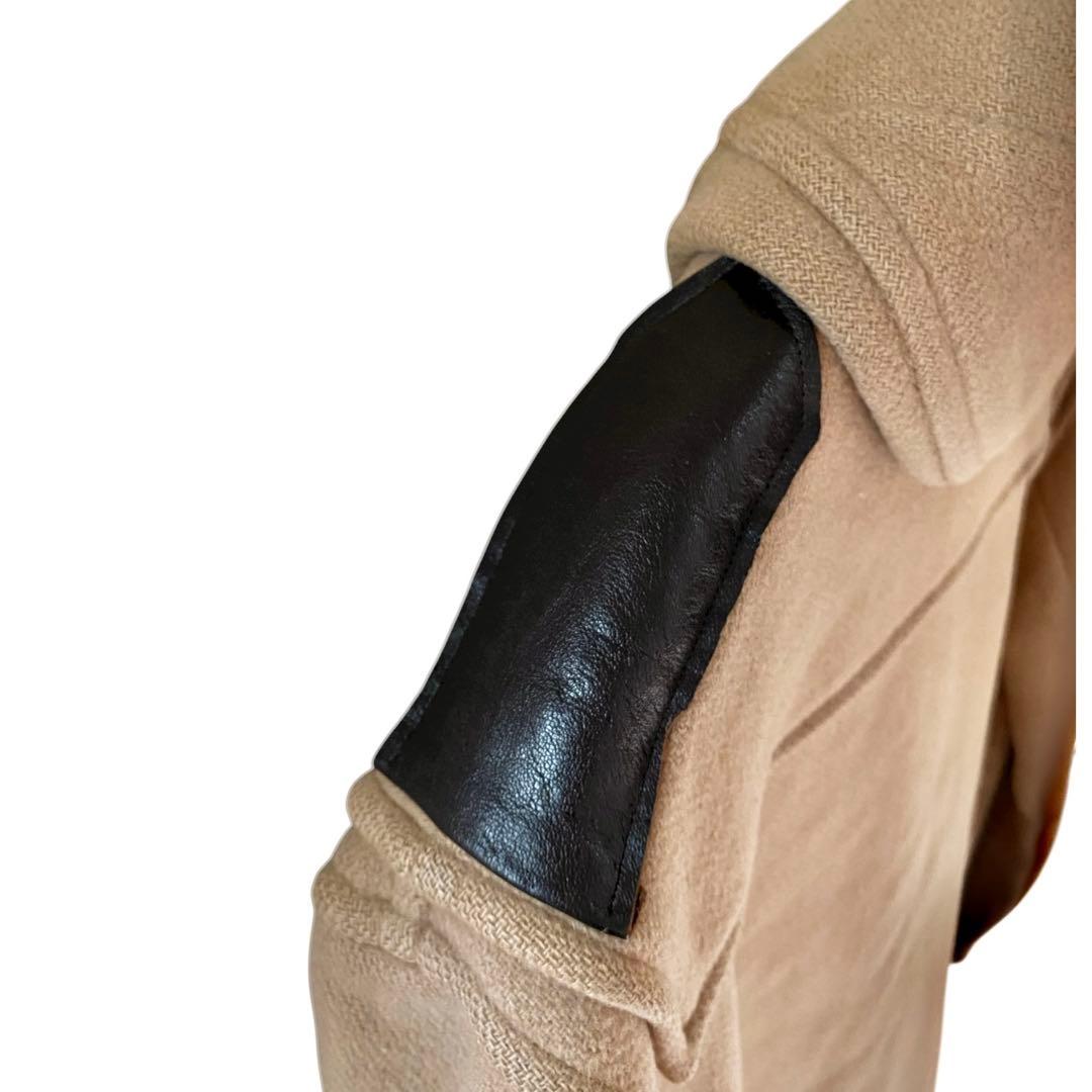 英国製 XL　Burberry　バーバリー　ノバチェック　ウール　ダッフルコート