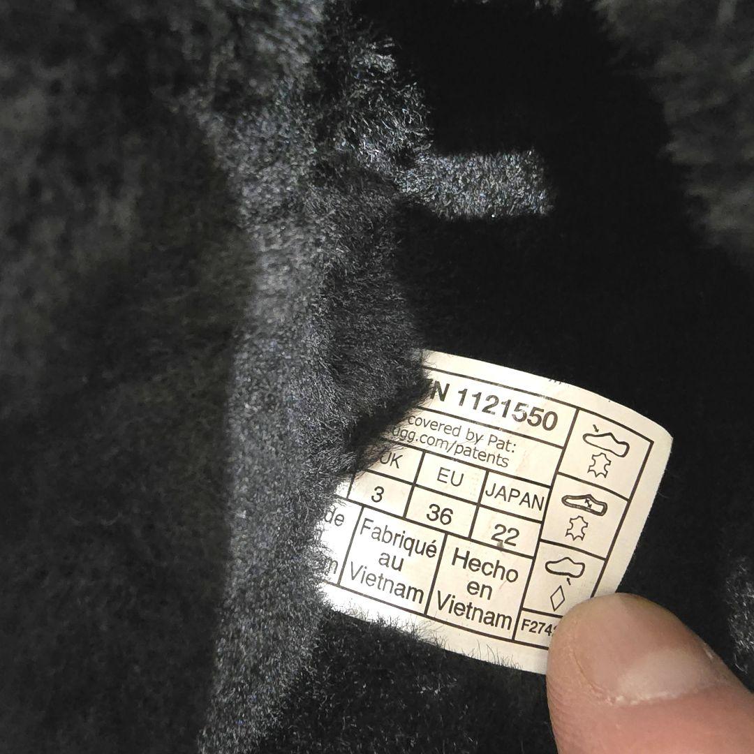 UGG アグ ファーサンダル ディスコ クロス スライド 厚底サンダル 22cm