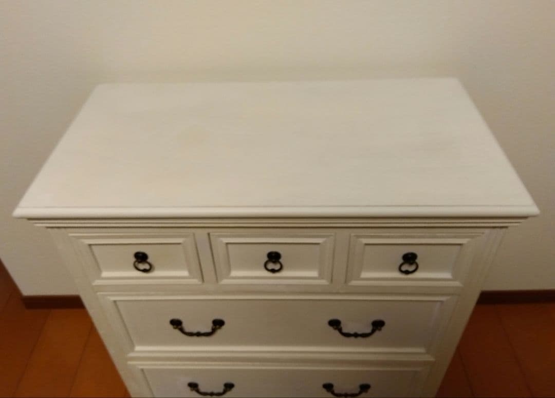 ★フレンチ風★木製チェスト★ドロワー★収納★白色★