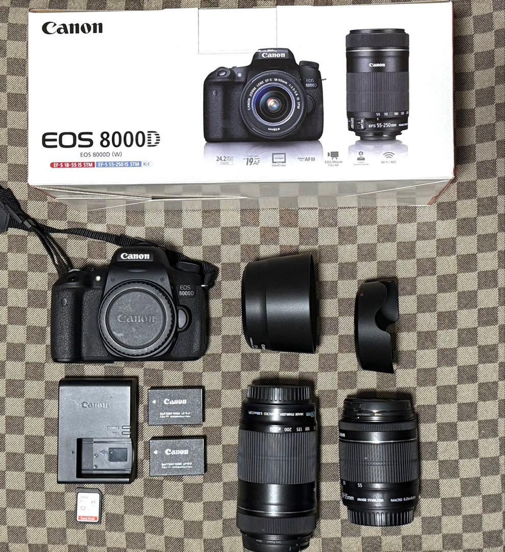 美品 Canon EOS 8000D デジタル一眼レフカメラ(SC数4340回)