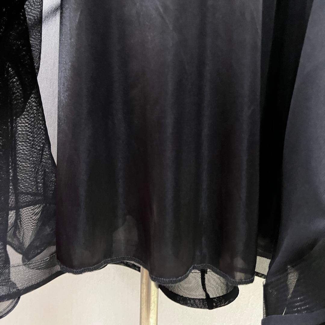 新品 社交ダンス スカート ブラック 縦フリル パーティ 発表会 デモ