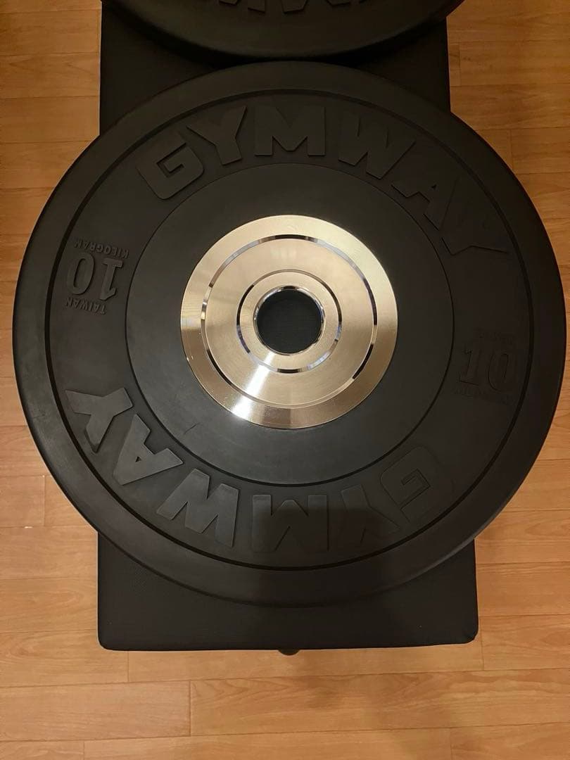 GYMWAY ジムウェイ 10㎏×2枚セット 薄型トレーニングバンパープレート