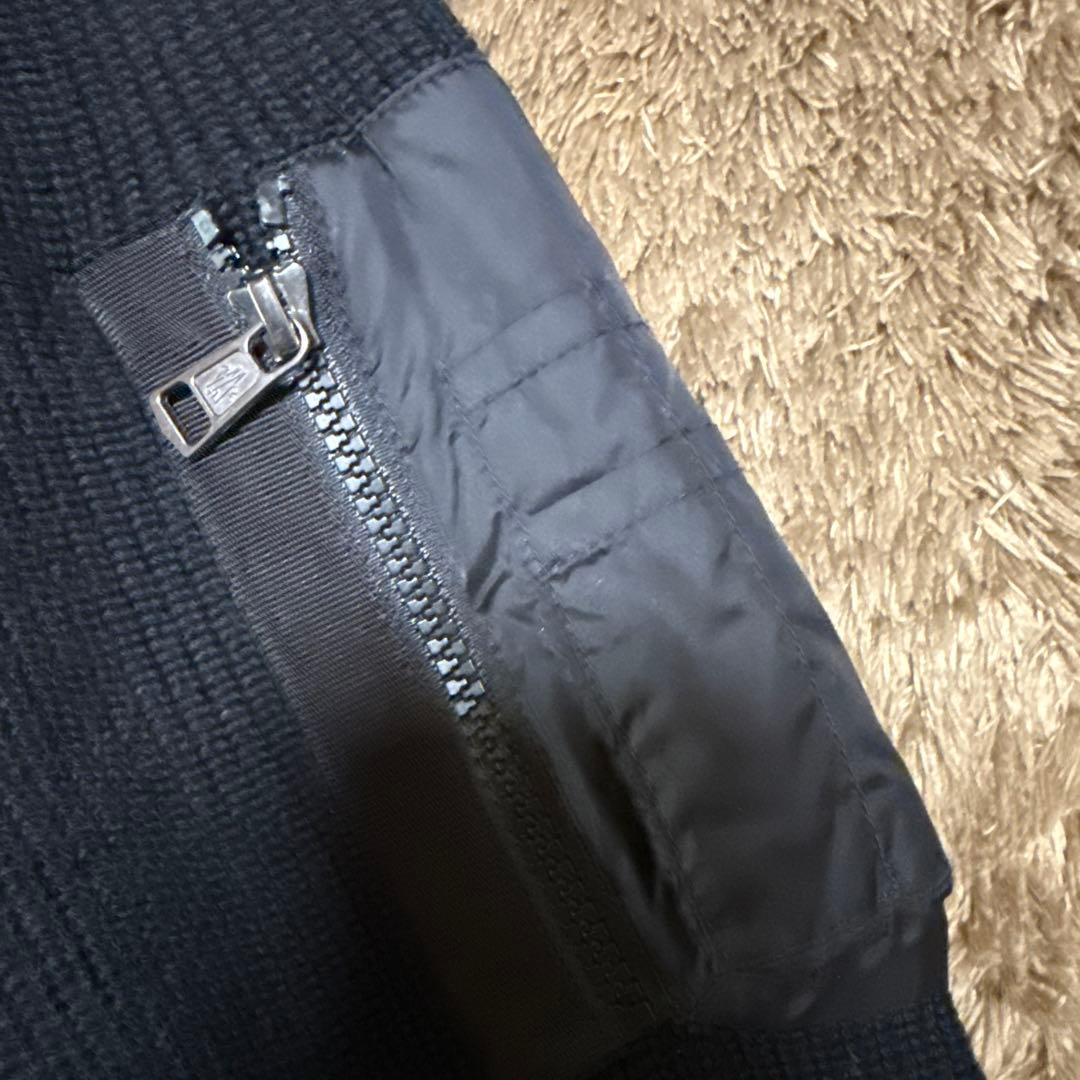 moncler モンクレール　ハイブリッド　ニット　ダウン　black M