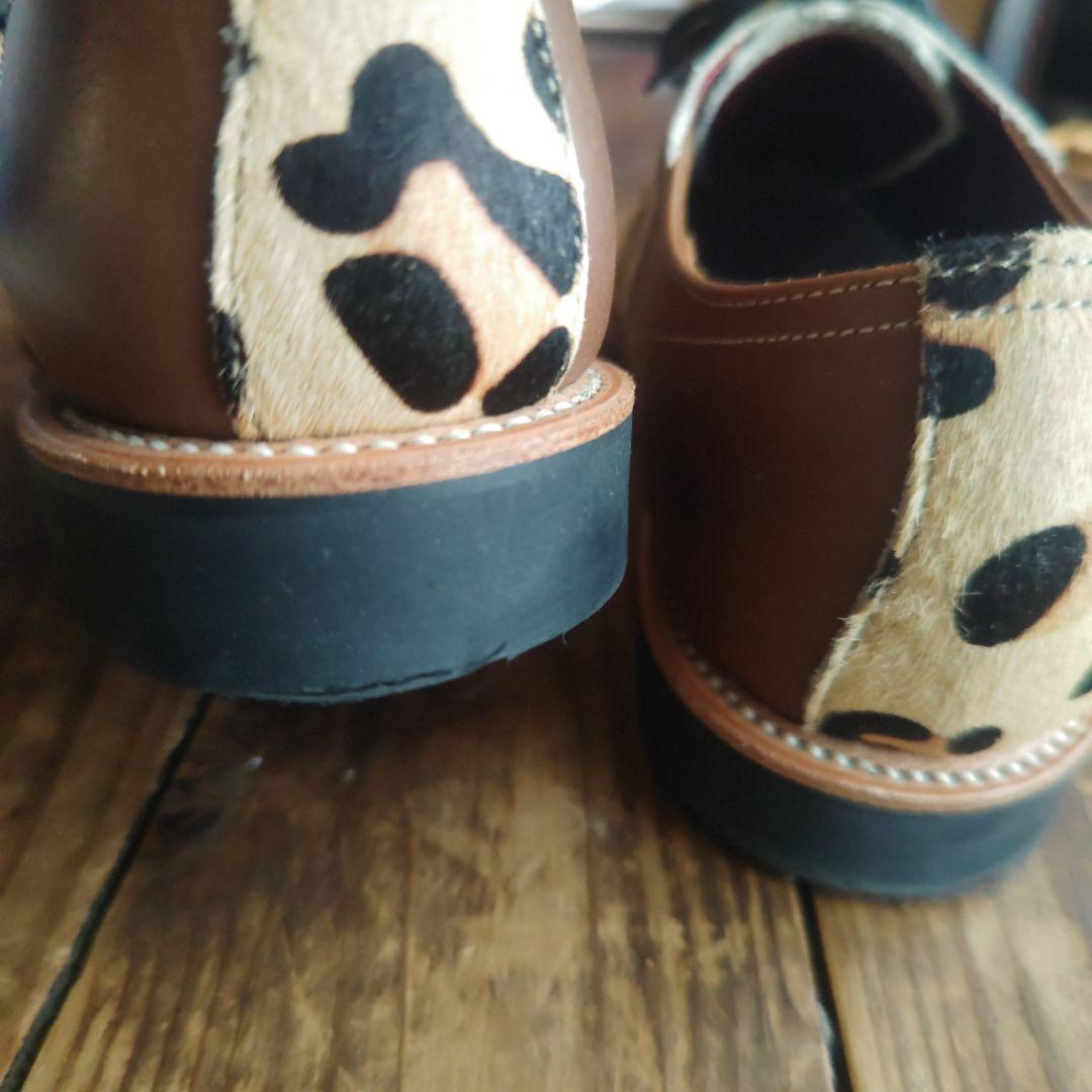 REGAL レオパード サドルシューズ