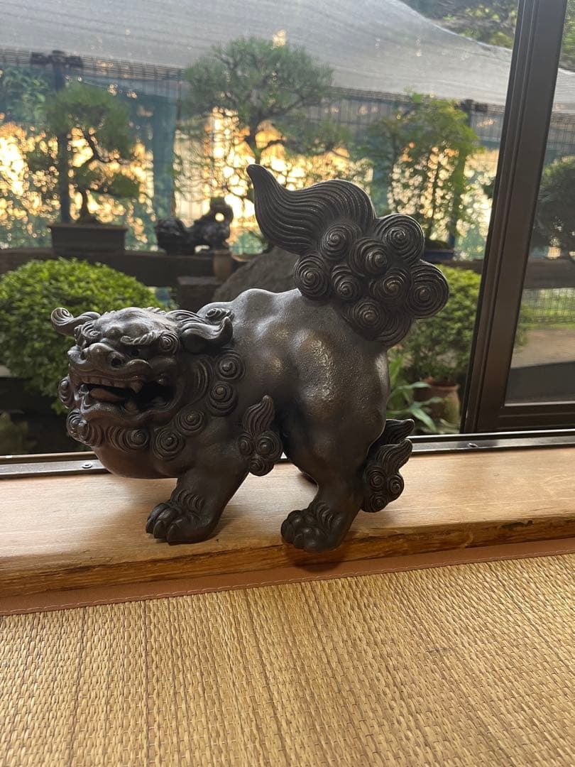 備前焼　獅子　一陽造