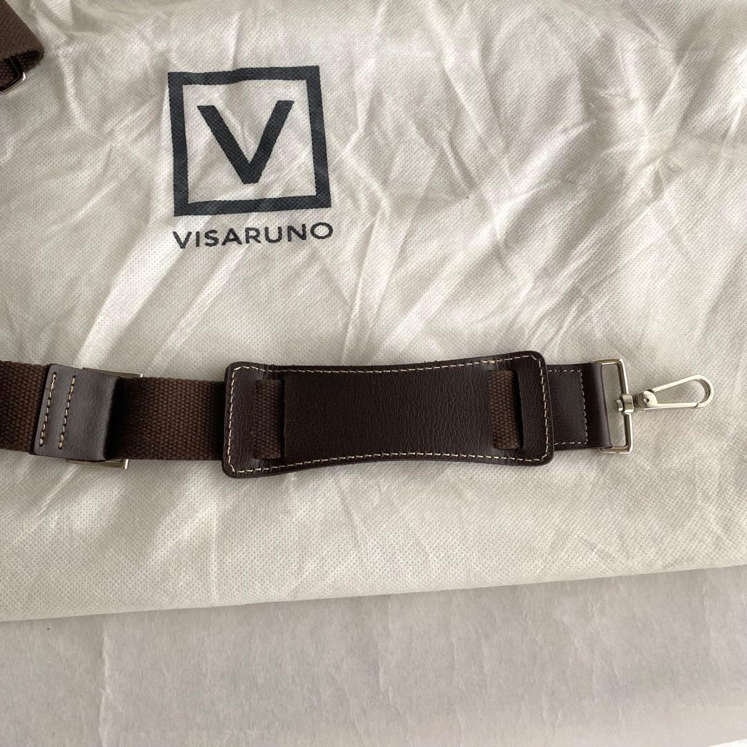 visaruno ビジネスバッグ　本革　イタリア製　傷なし　ブラウン　A4