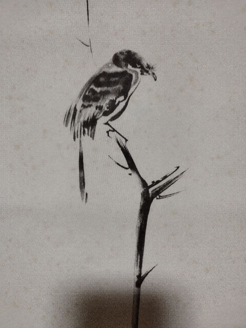 宮本武蔵枯木鳴鵙図レプリカ。