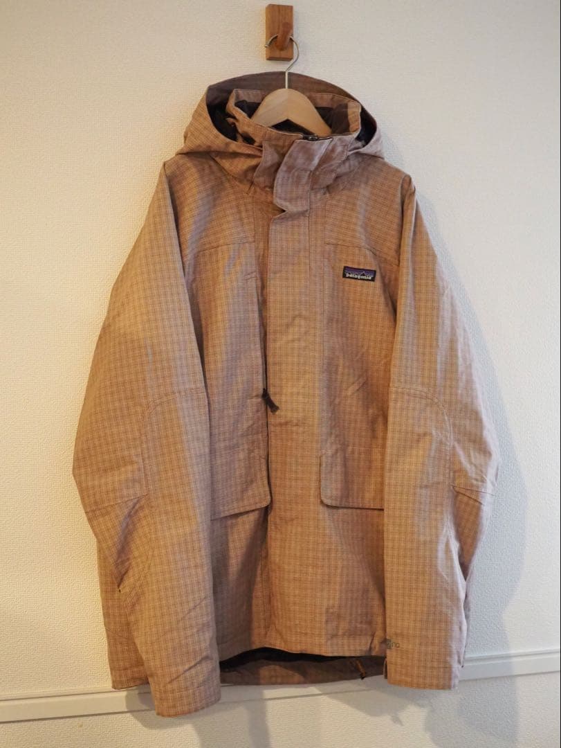 【F8】廃盤 PATAGONIA サイドウォールジャケット　ベージュチェック