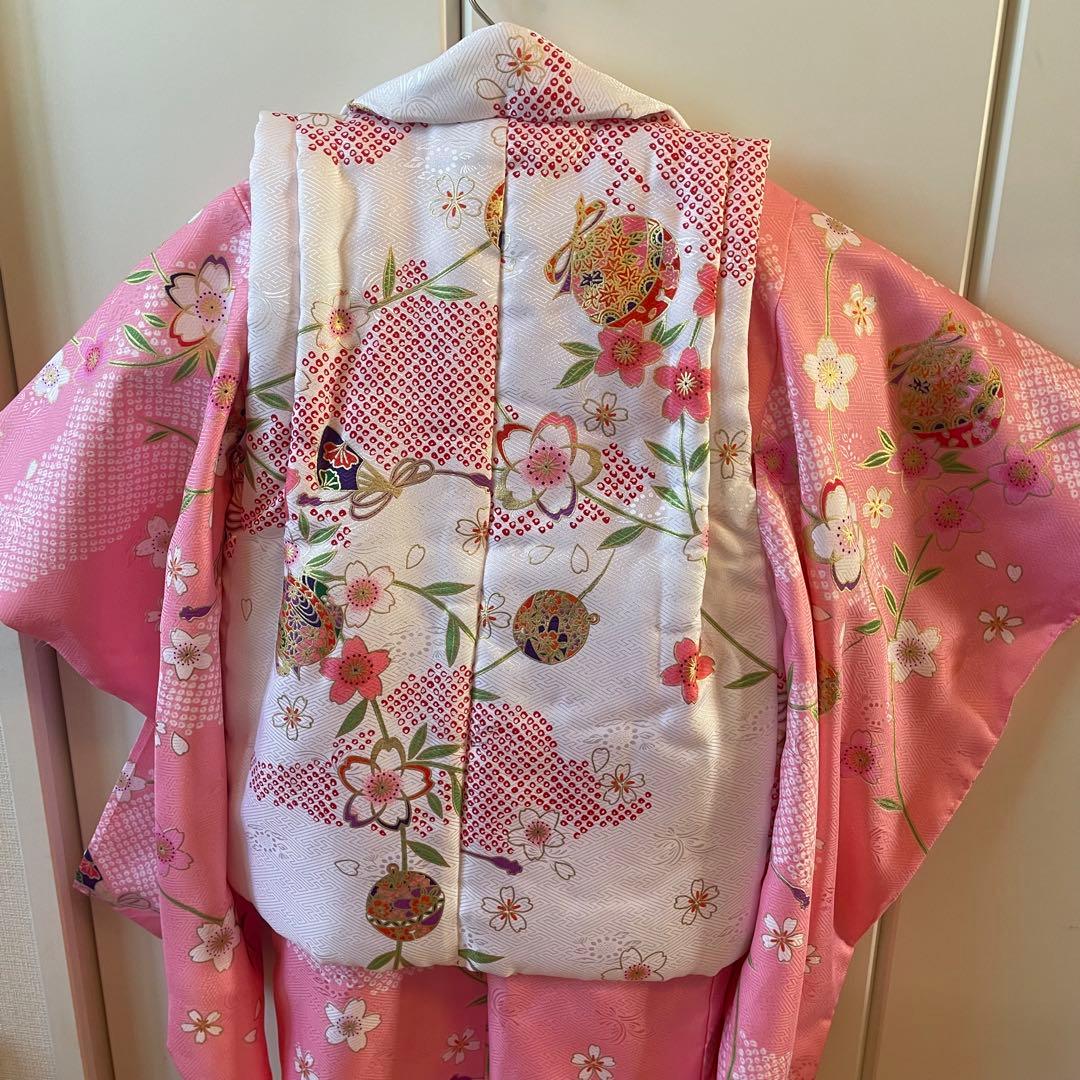 子供用 七五三 着物セット ピンク 花柄