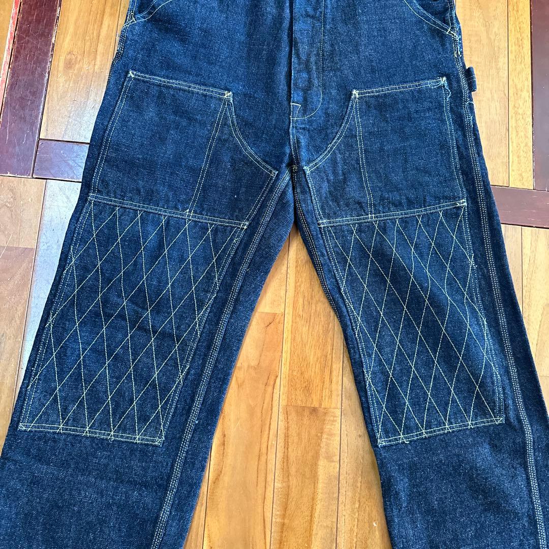 TROPHY CLOTHING ダブルニーオーバーオール1605