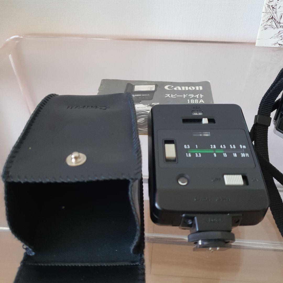 キャノン AE-1 FD 50mm F 1.4 スピードライト データバックA