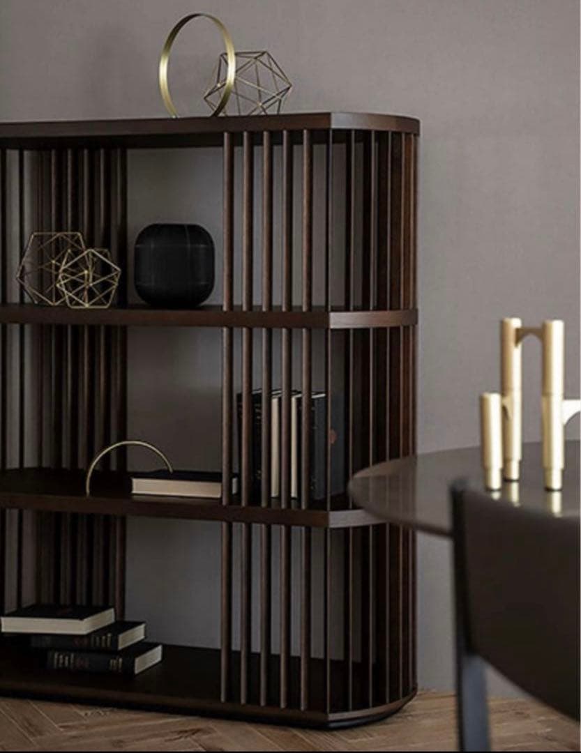 90万 新品同様【arflex】CASTELLO シェルフ オーク 飾り棚