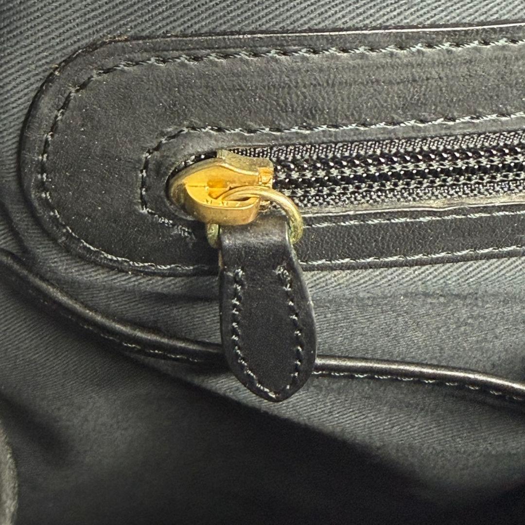 【入手困難】万双 レザー キャンバス コンビ 天ファスナー ブリーフケース