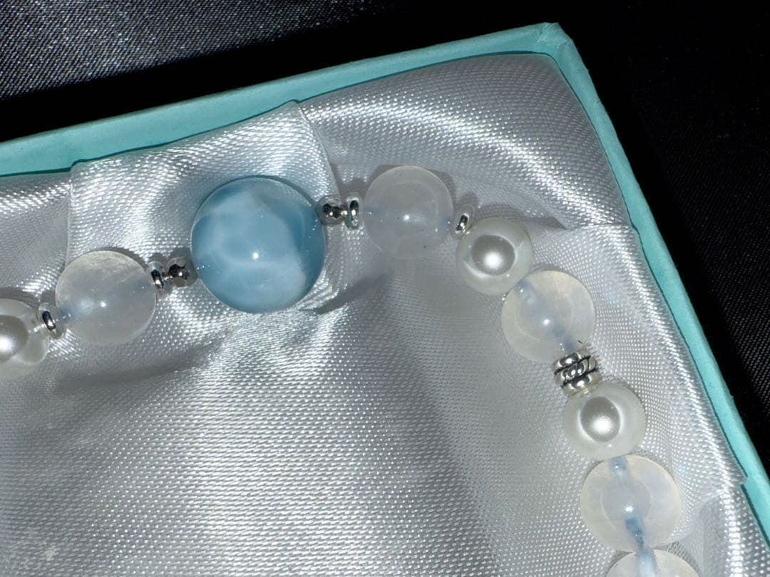 ※おもいで　【高品質•希少】ラリマーペンダントネックレスとブレスレットペア