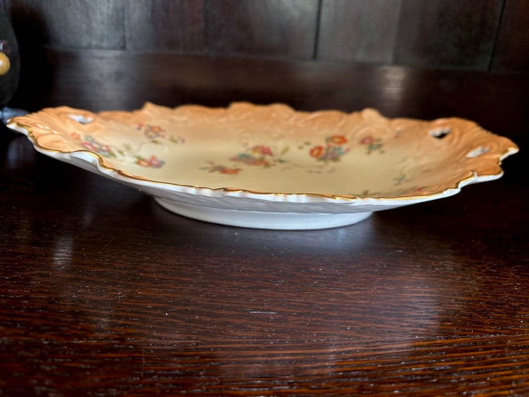 ロイヤルウースター　グレンジャーウースターブラッシュアイボリー　オーバルプレート