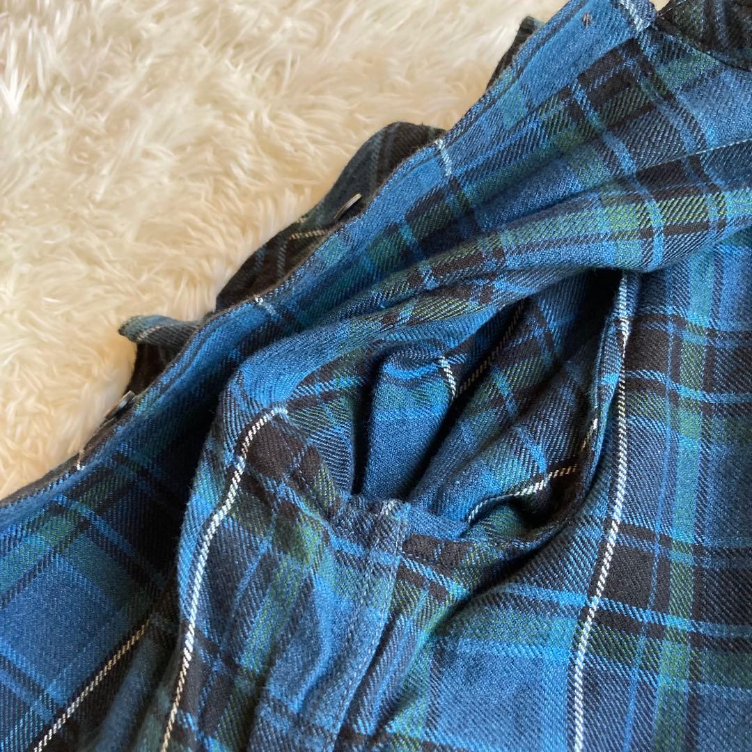 45R フォーティーファイブアール　フリル　ブラウス　チェック柄 サイズ2