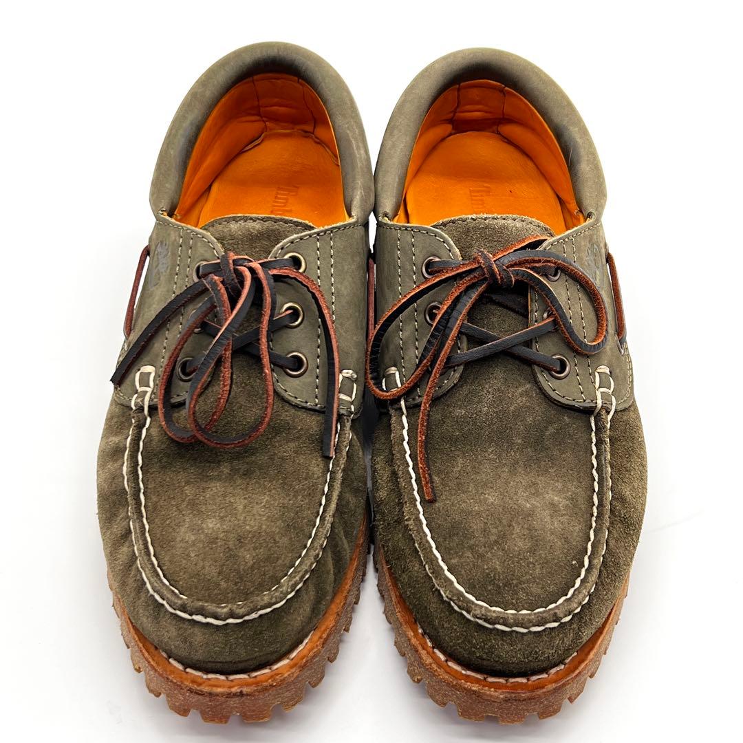 【美品】Timberland 【25.0】スリーアイ ボートシューズ　モカシン