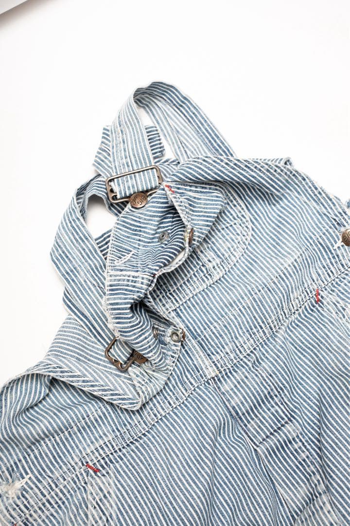 60s BIGMAC オーバーオール　ヒッコリー　古着　ヴィンテージ