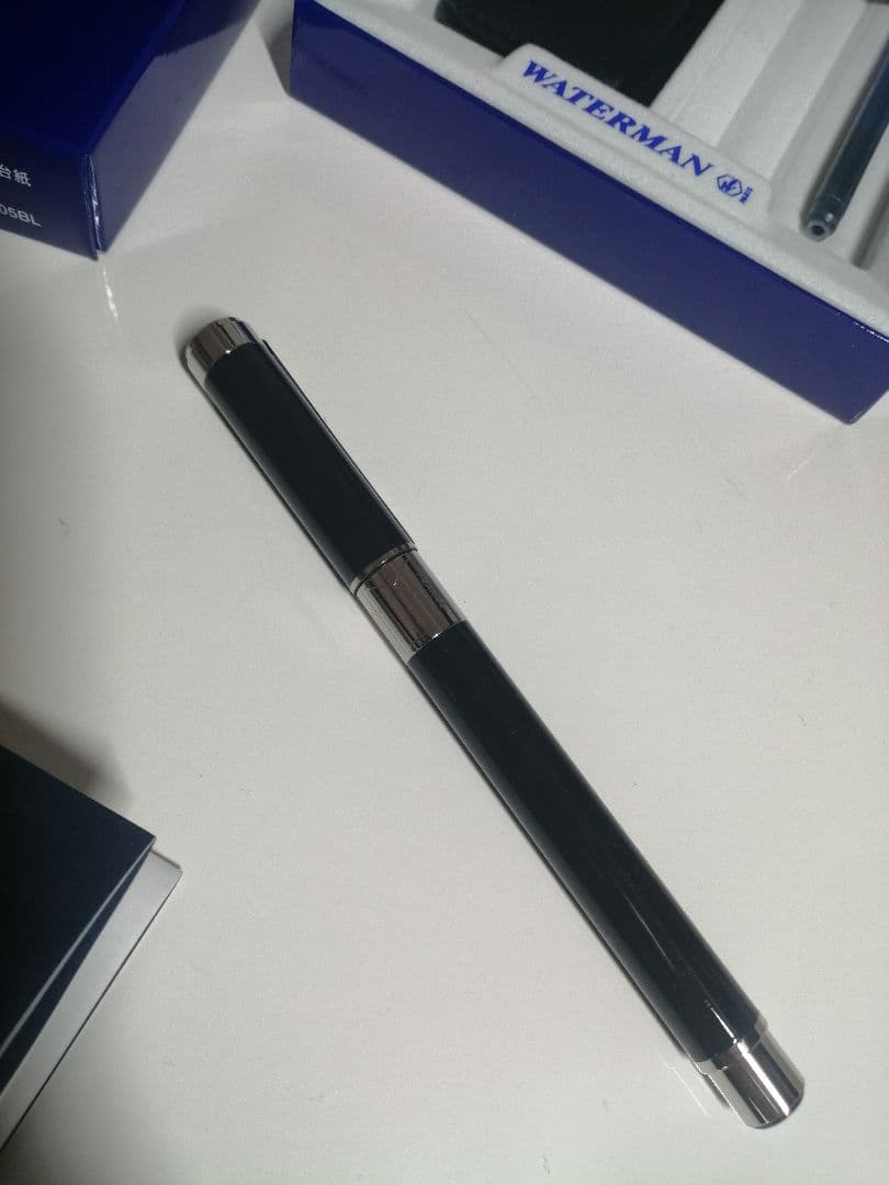 早い者勝ち！美品【新品】WATERMANパースペクティブBLACKFP保証書付き