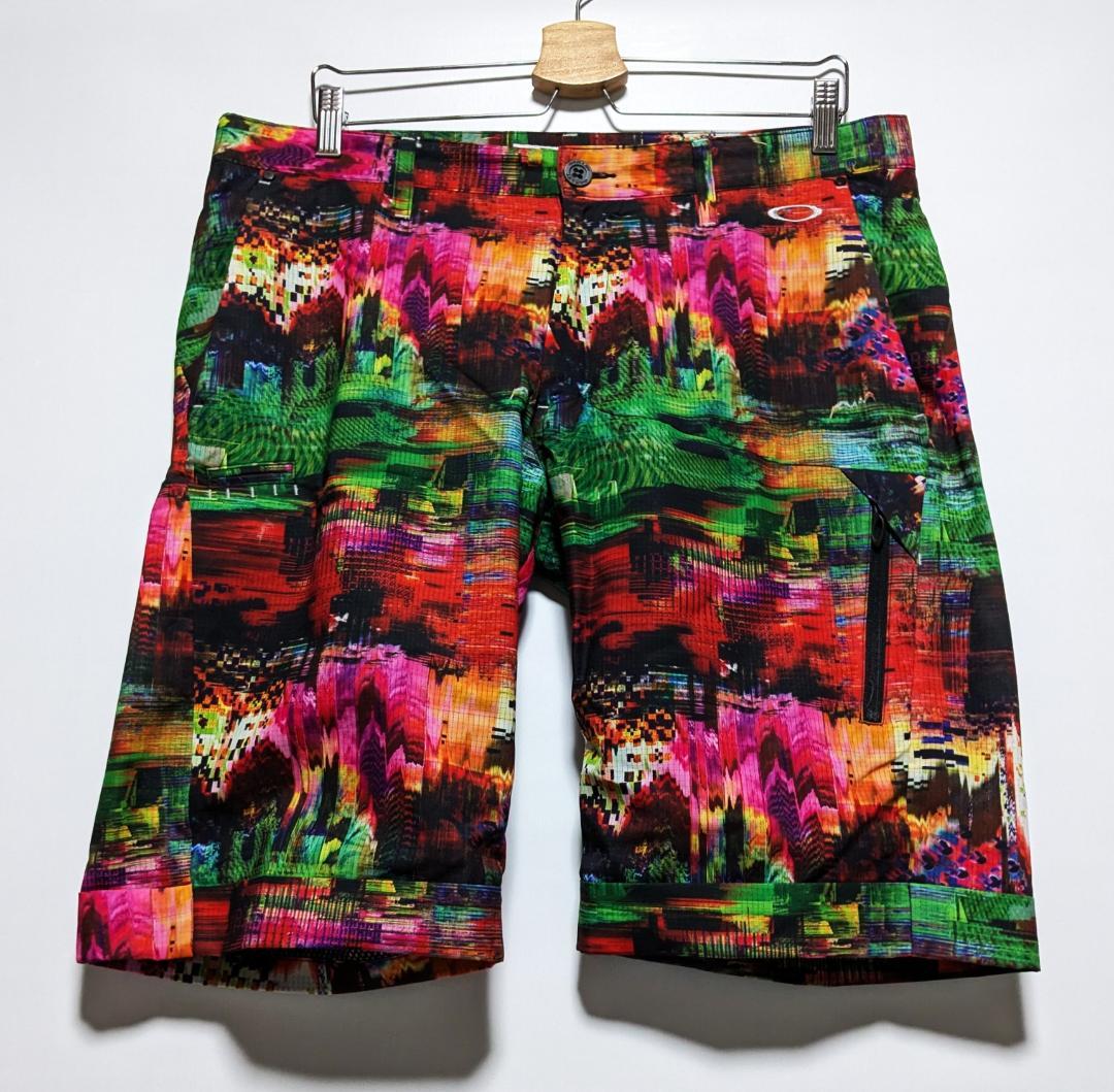 新品 オークリー スカル 上下セット 半袖ポロシャツ ゴルフショーツ 黒 メンズ