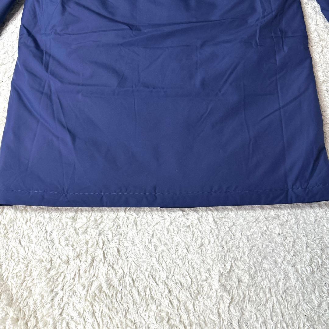 【新品タグ付き】asics 中綿ロングコート ベンチコート ネイビー 3L