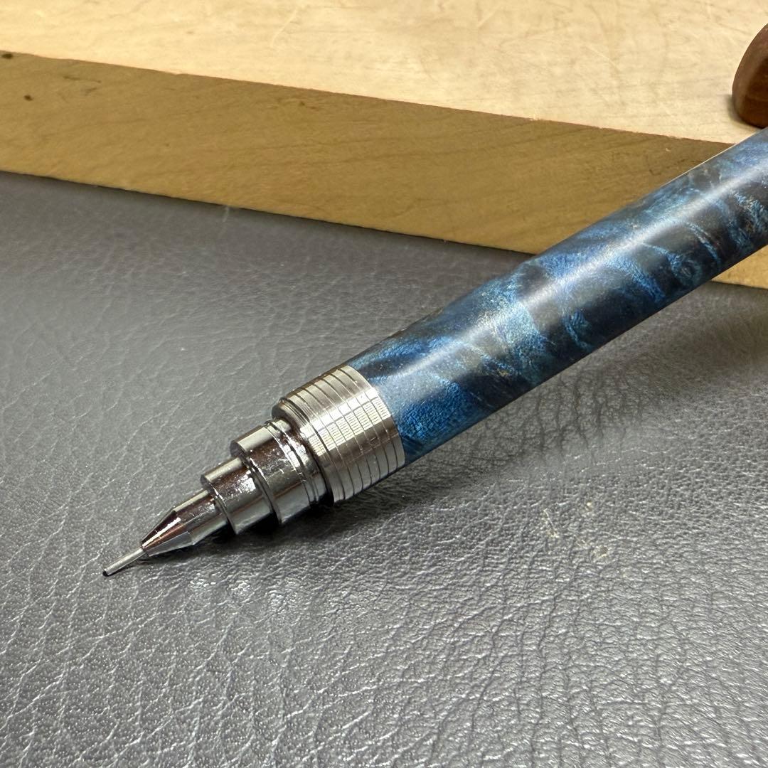 188楓瘤スタビ　木製シャーペン　最強低重心溝付き　ステンレス