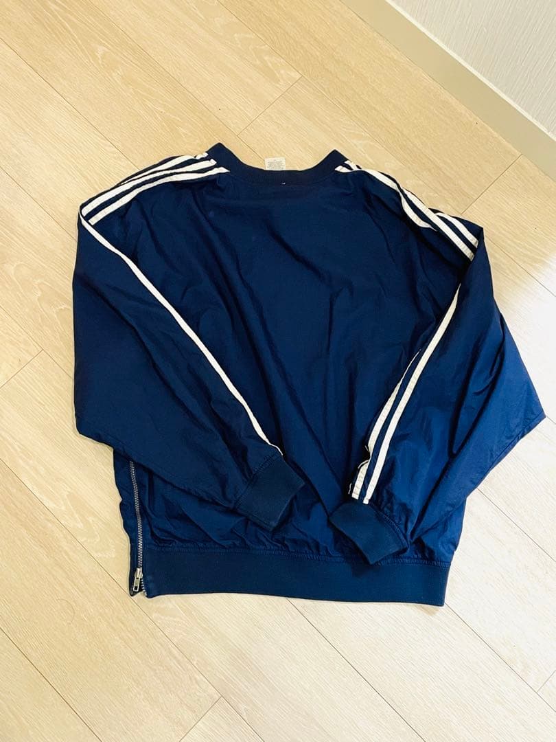 adidas ネイビー ナイロンジャケット サイズM