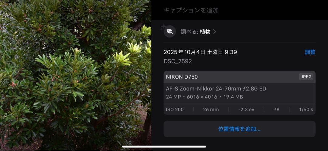 ■ ショット数18,502回 ■ Nikon D750 ボディ