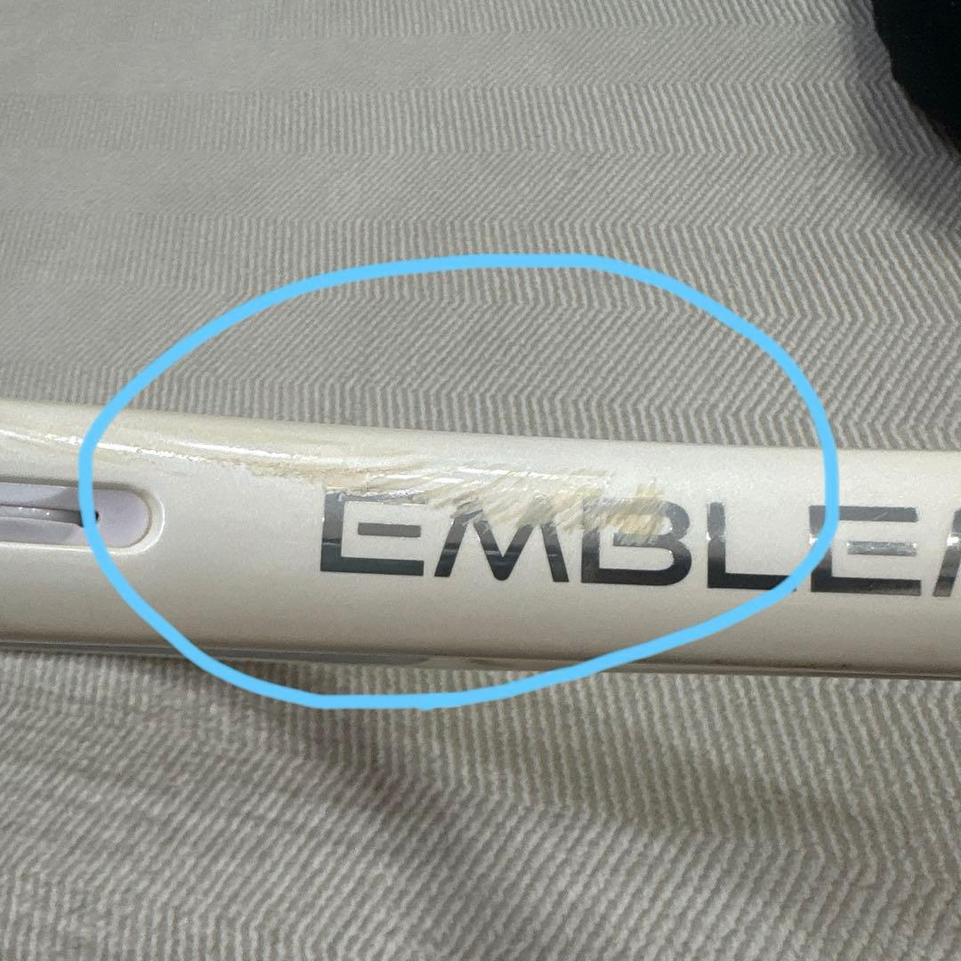 テニスラケット プリンス　エンブレム110 ホワイト ケース付き