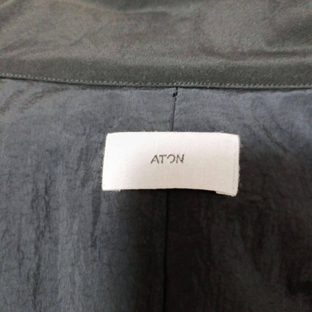 ATON テクノコットンパテッド　ショートモッズコート　サイズ2