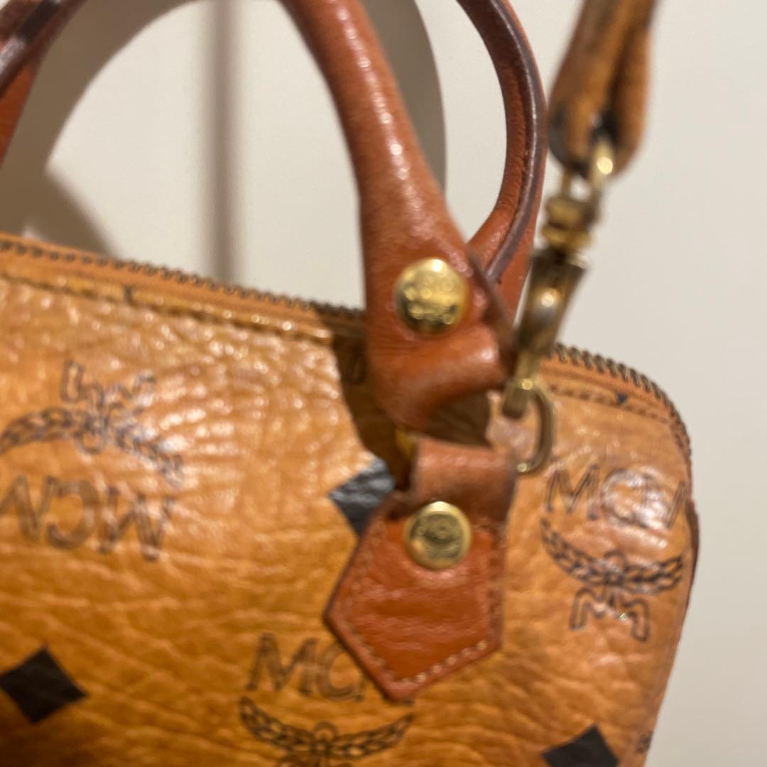 希少MCM マイクロミニ　ポシェット　ミニボストン　アナグラム　ショルダーバッグ