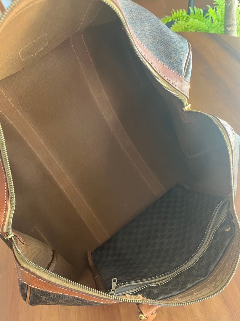 CELINE オールド セリーヌ マカダム ボストンバッグ ヴィンテージ