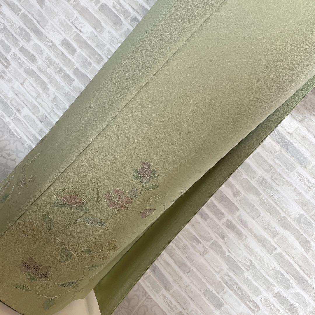 訪問着　フルセット　汕頭刺繍　宝相華　入学式　卒業式　着物　I6