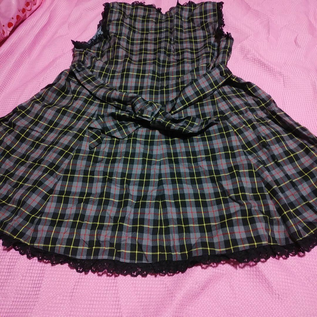 メタモルフォーゼ　チェック柄JSK　ブルマ付き　ロリータ　ロリィタパンク　メタモ