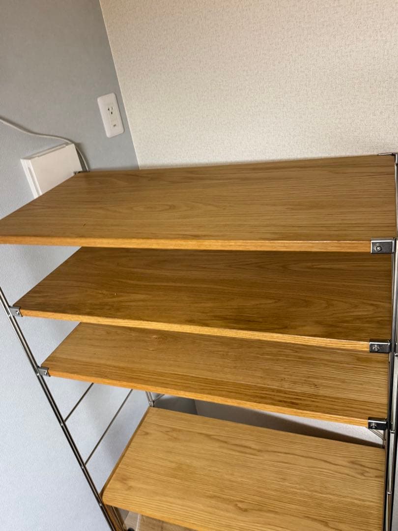 無印良品 ステンレスユニット オーク材棚　カップボードセット