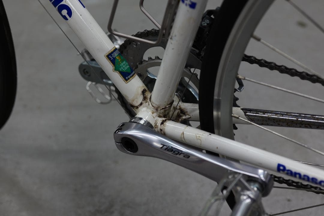 Panasonic クロモリ　フラットバーロードバイク　540mm