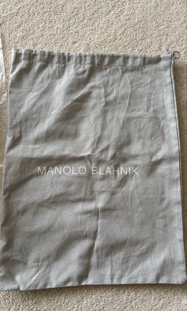 マノロブラニク パンプス 37 スエード 黒 ブラック マノロ ドゥロワー