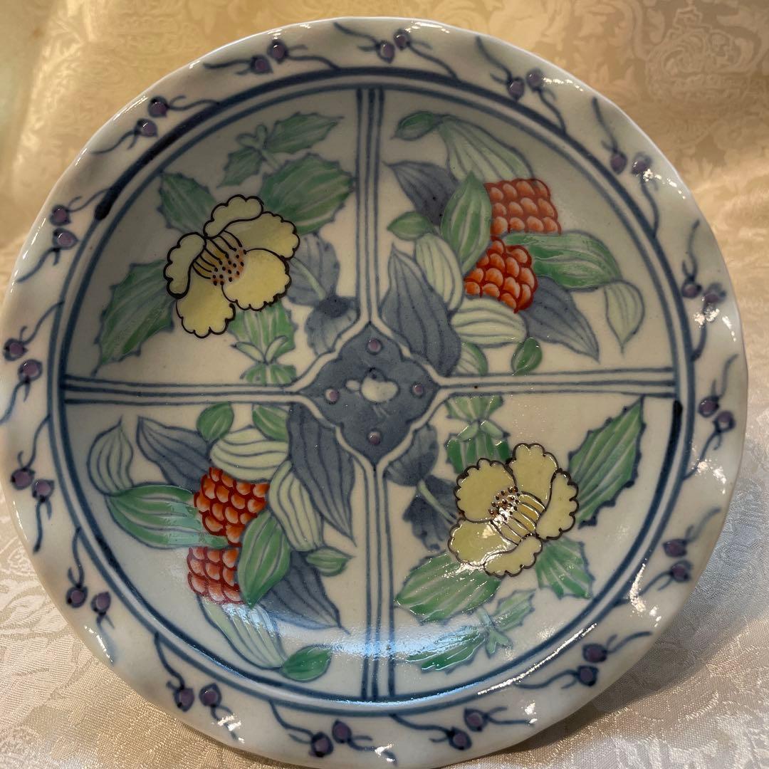 有田焼【佐藤走波】中皿　五枚組　高台