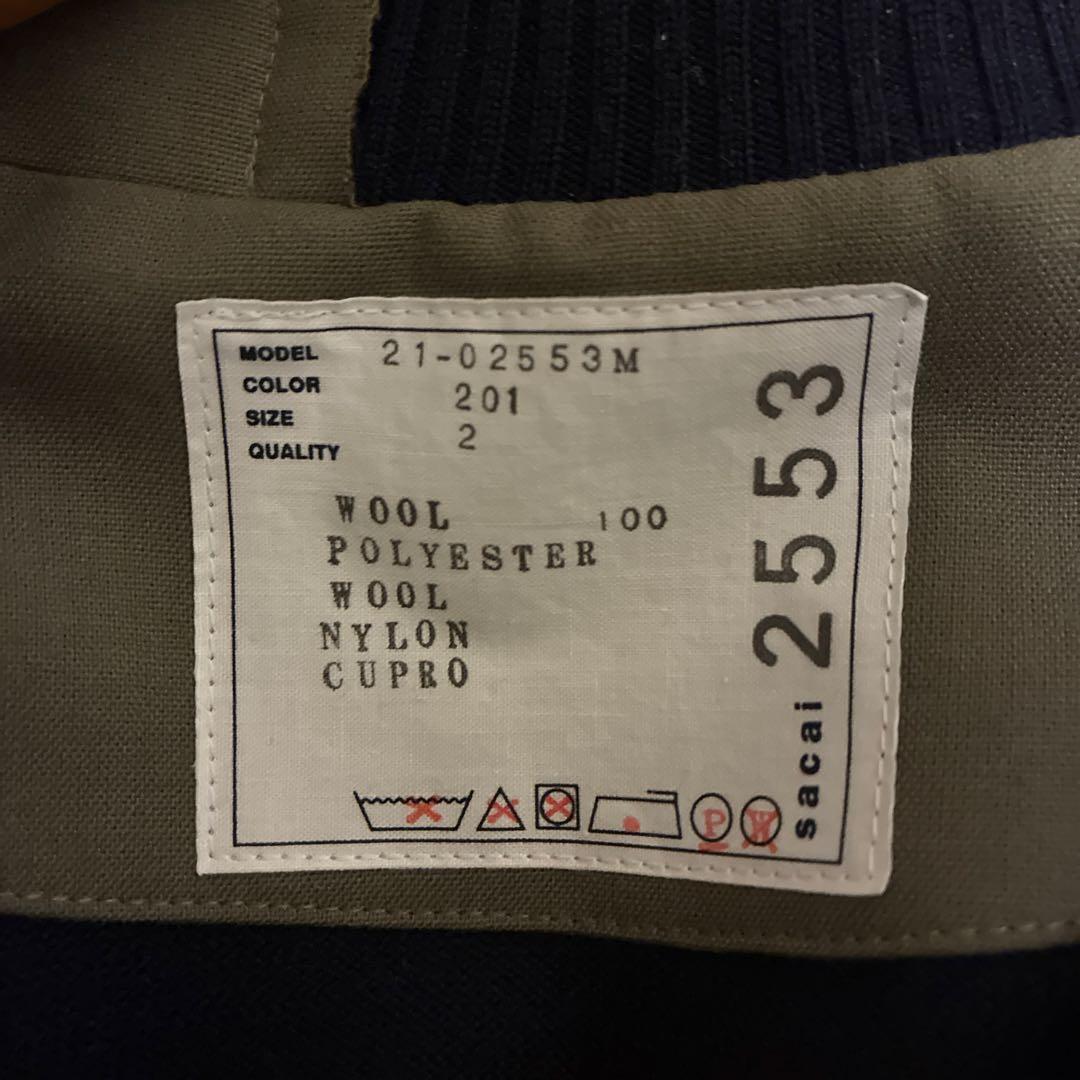 トップス sacai 21AW Wool Knit Suiting Jacket